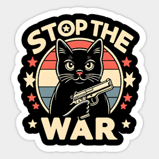 Stop the war - cats Sticker